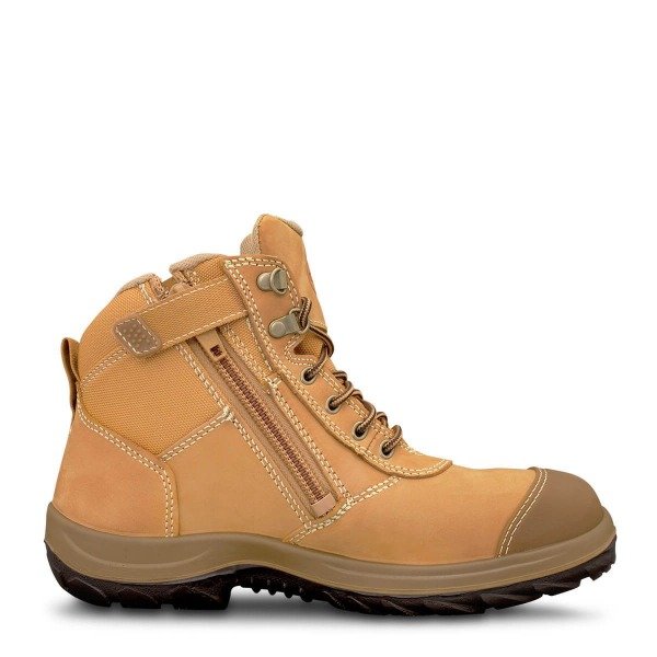 Oliver Mens Ankle Zip Sided Boot Wheat