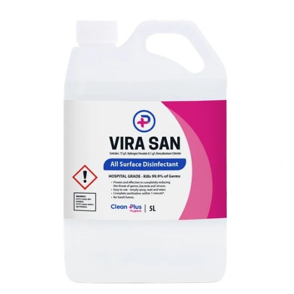 Vira San Hospital Grade Non-Corrosive Disinfectant Sanitiser - 5 Litre