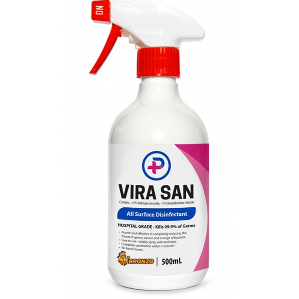 Vira San Hospital Grade Non-Corrosive Disinfectant Sanitiser - 500ml