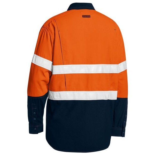 Bisley Hi Vis Tencate Tecasafe Plus 480 Fire Retardant Lightweight Vented Long Sleeve Shirt With Ref