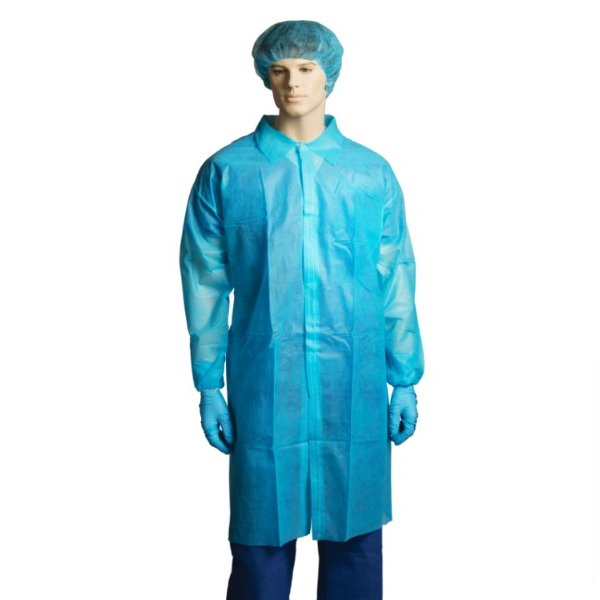 Bastion Polypropylene Lab Coats Without Pockets