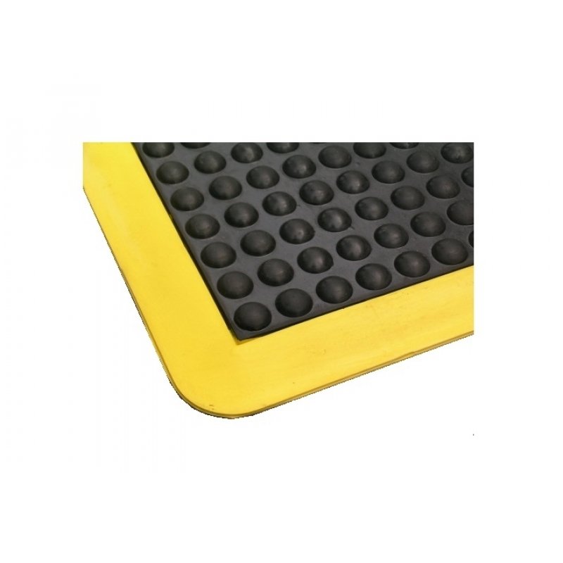 Air Step Mat Black With Yellow Edge - 1200mm x 900mm