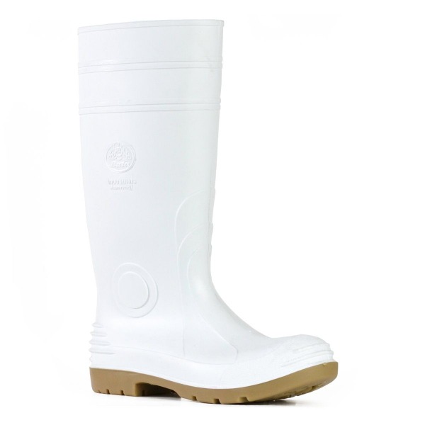 Bata Jobmaster II 400mm Gumboot With Safety Toe White / Gristle