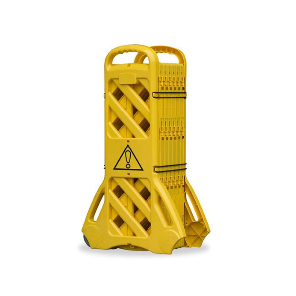Mobile Expandable Safety Barrier - Yellow