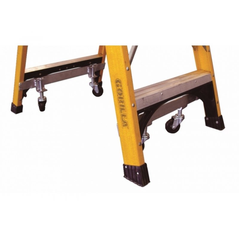 Gorilla Platform Ladder Wheel Kit & Mounting Bar - Extra Large