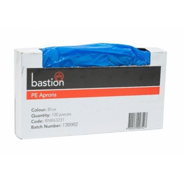 Bastion Dispenser Type Polyethylene Aprons 1250mm - Blue